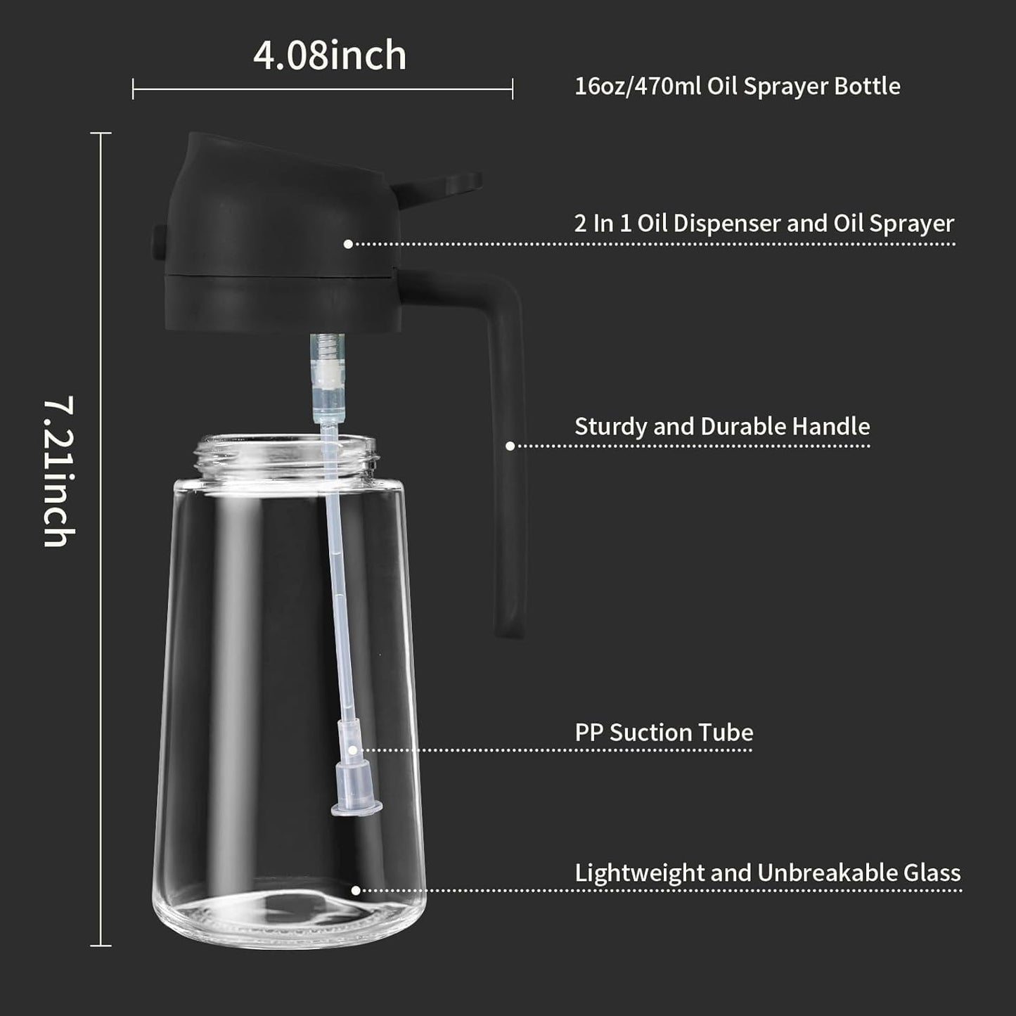 500ml Portable Sprayer Oil Dispenser