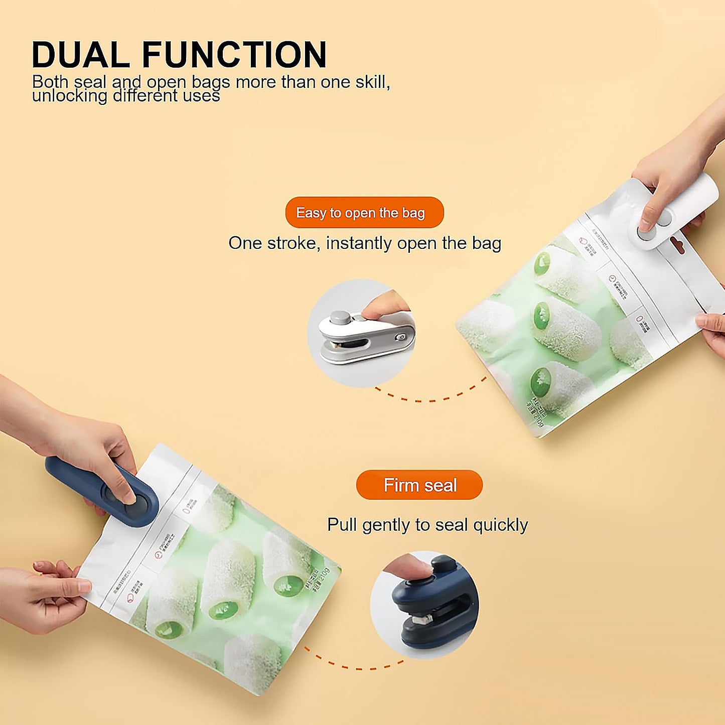 Mini Bag Sealer 2 In 1 Seal Cutter Heat Sealers