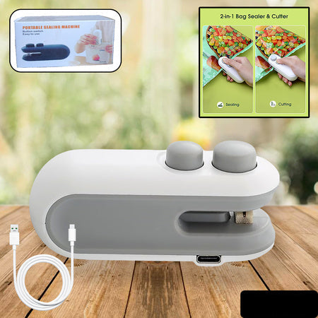Mini Bag Sealer 2 In 1 Seal Cutter Heat Sealers