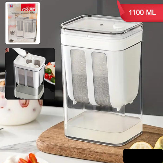 2 In 1 Multifunctional Yogurt Strainer With Storage Container  1100 Ml (1 Set)